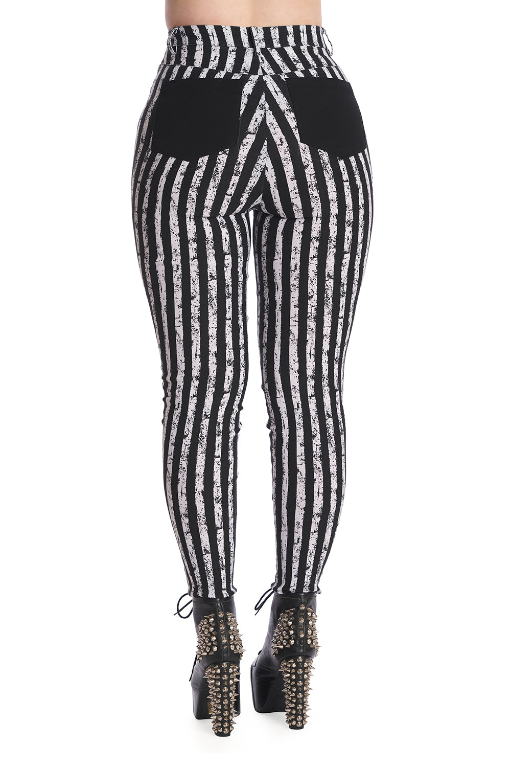 Banned Alternative Vibrant Stripe High Waist Trousers