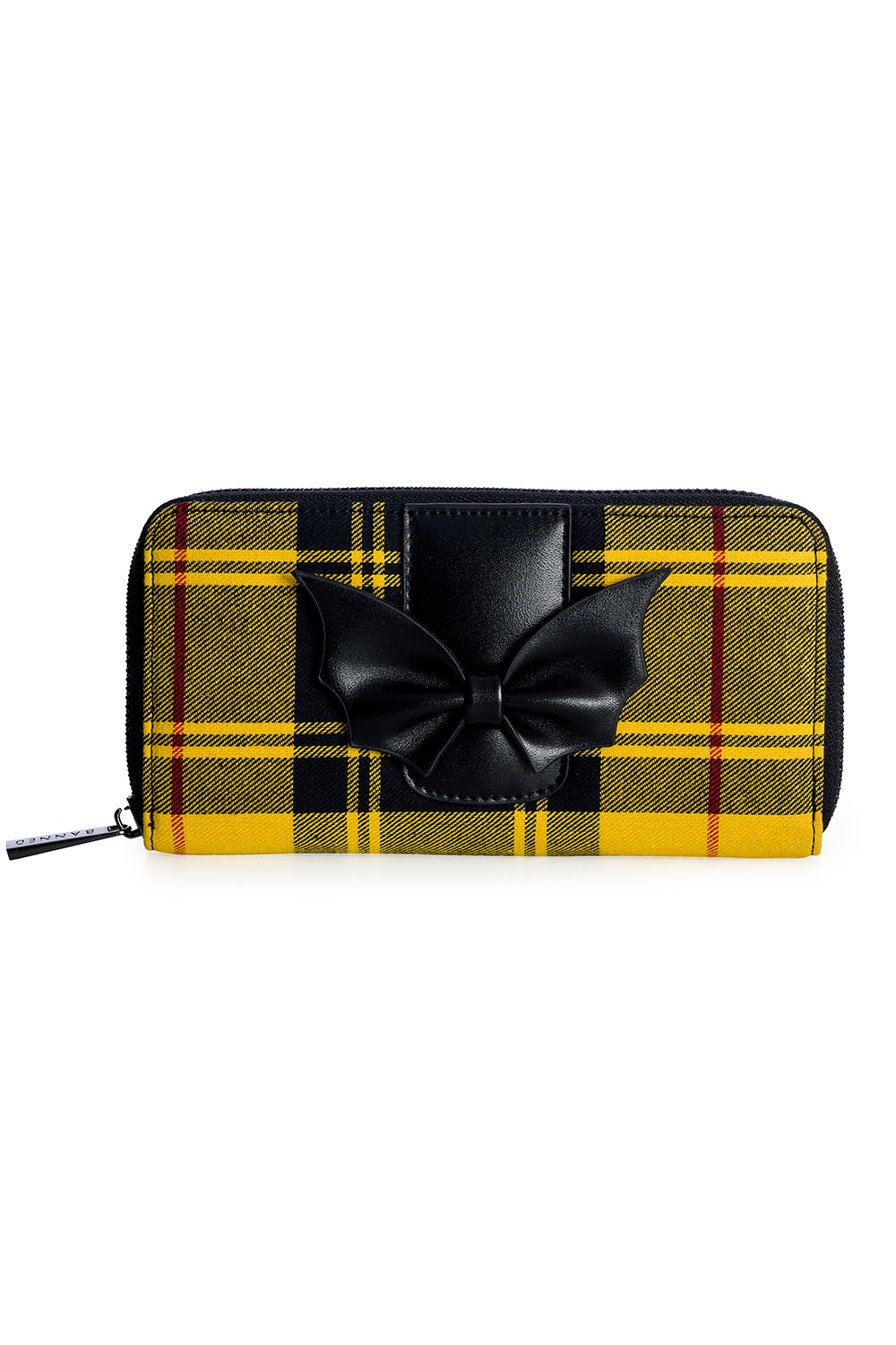 Banned Alternative Krampus Tartan Zip Wallet