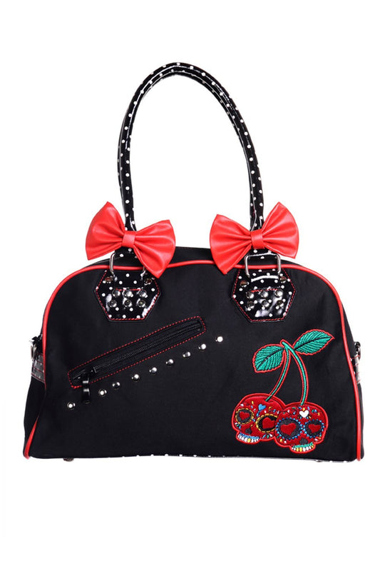 Banned Alternative UNDERWORLD WITH CHERRY BITES HANDBAG
