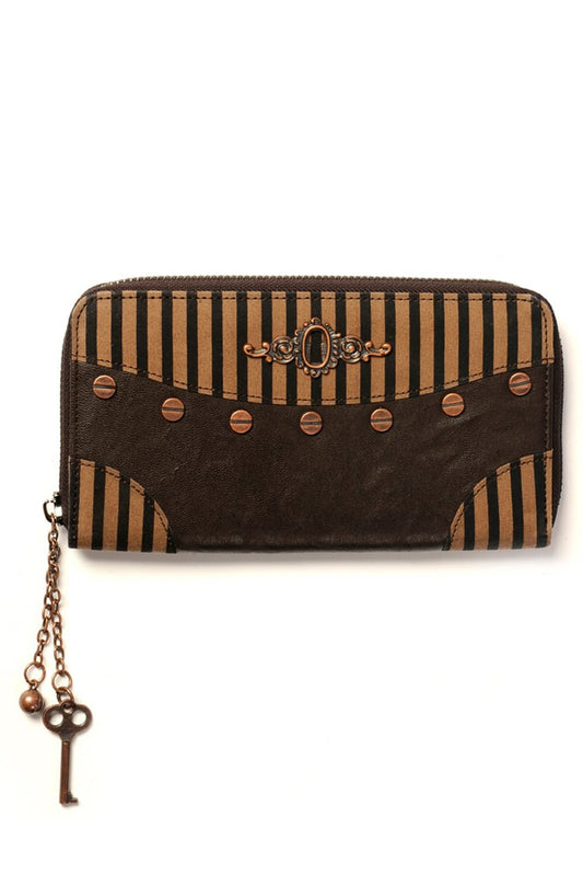 Banned Alternative Brown Stripe Wallet