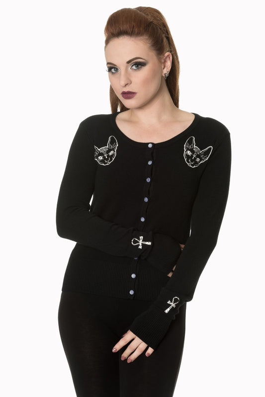 Banned Alternative 9 LIVES CAT CARDIGAN