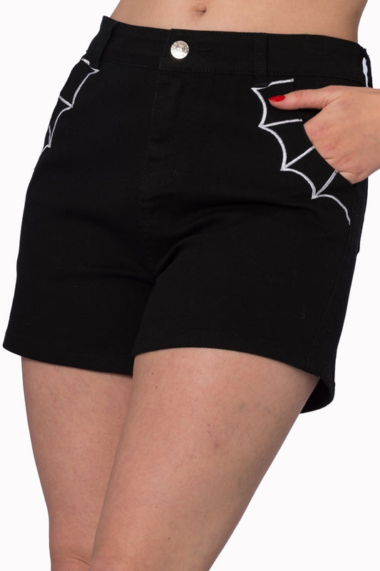 Banned Alternative BELL TOWER BAT SHORTS