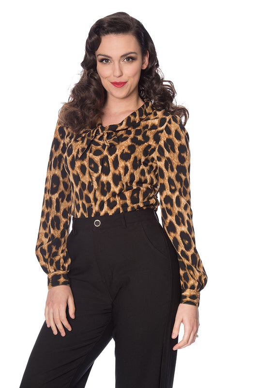Banned Alternative LEOPARD LADY BLOUSE