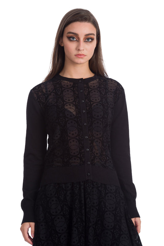Banned Alternative CIRCLE FLOCK CARDIGAN