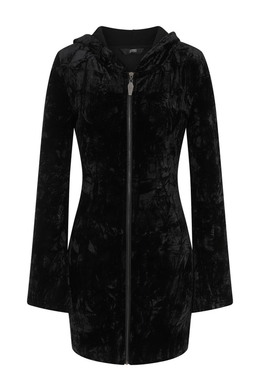 Banned Alternative BIG CRUSH HOODIE DRESS