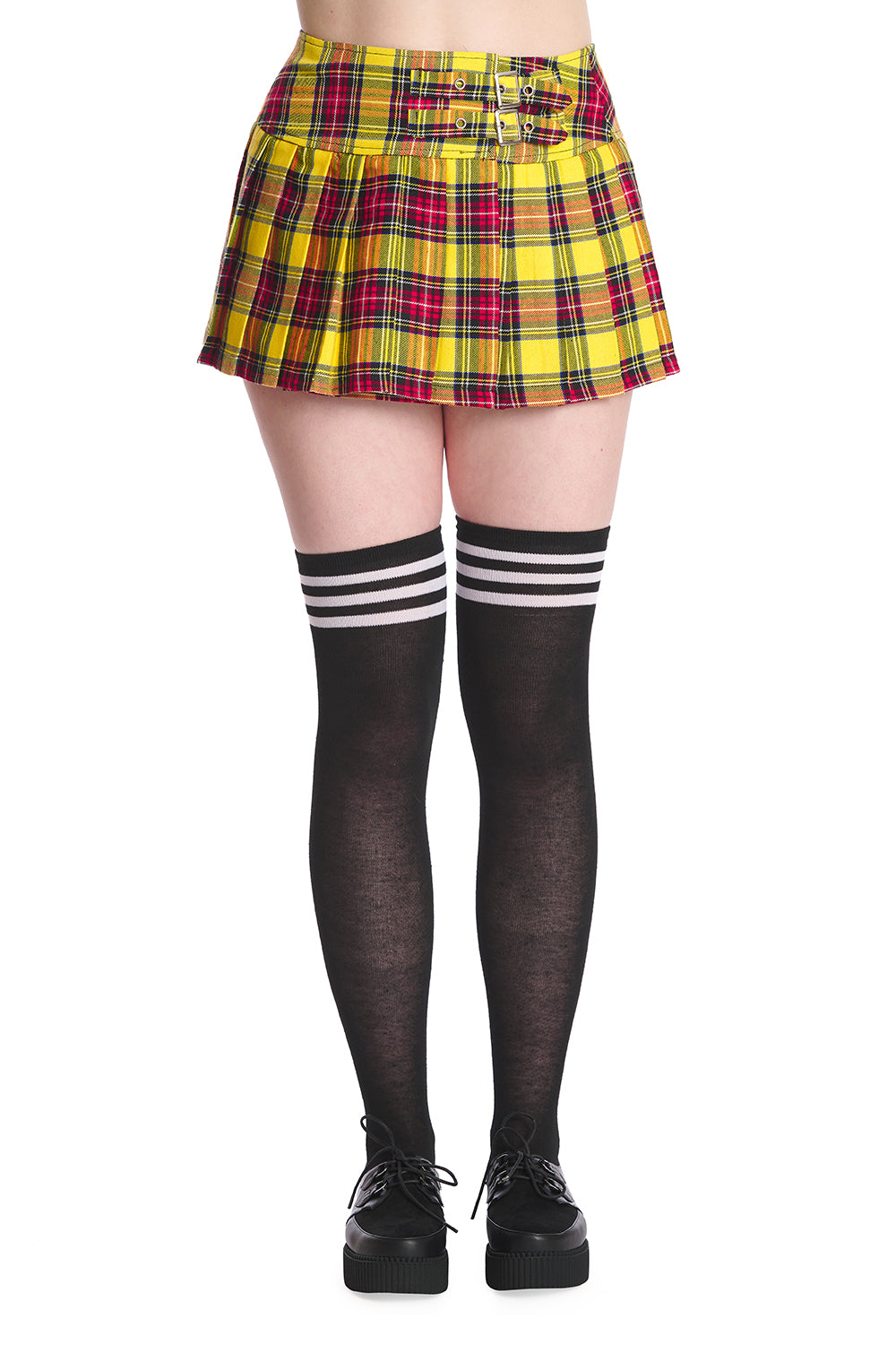 Banned Alternative Yellow Orange Darkdoll Mini Skirt