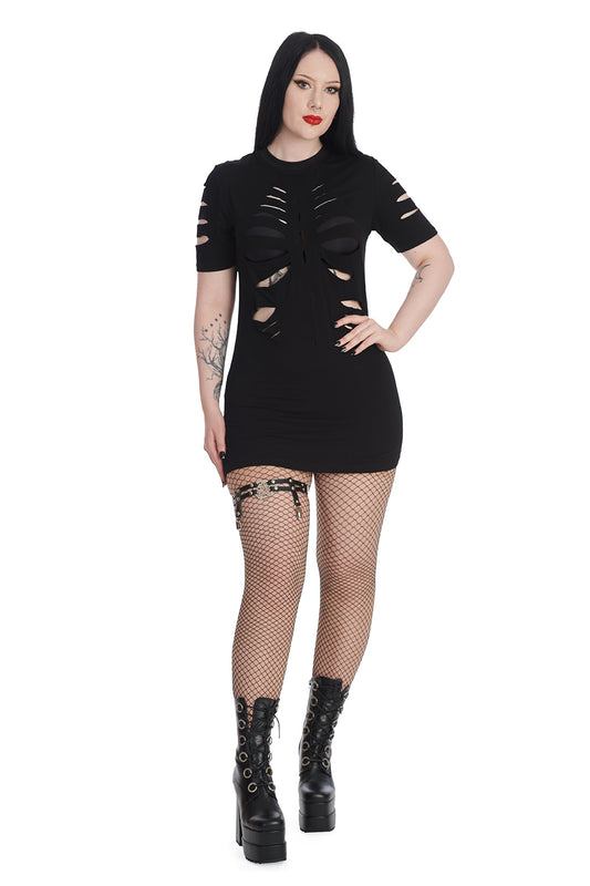 Banned Alternative BLACK TOXIC TEARS DRESS