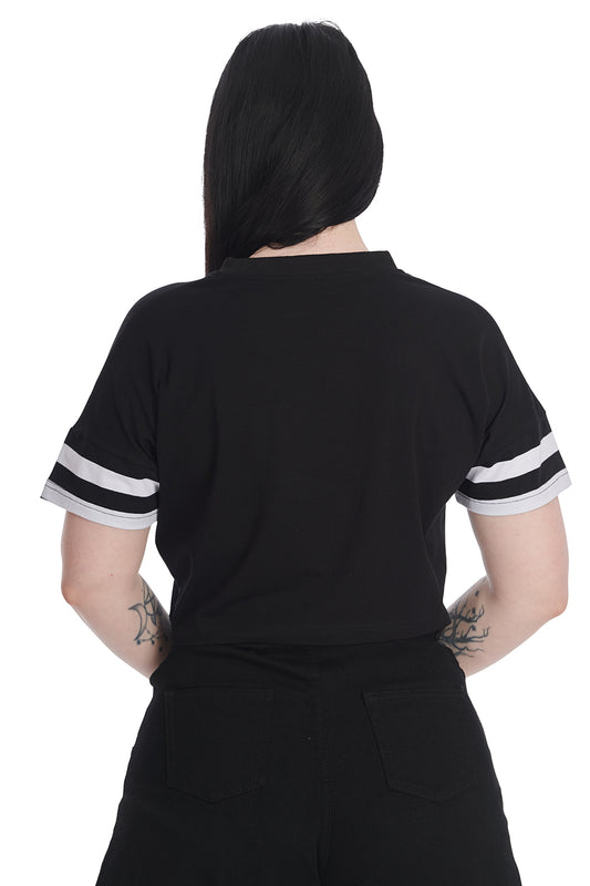 Banned Alternative YIN YANG MASTER CROPPED TOP