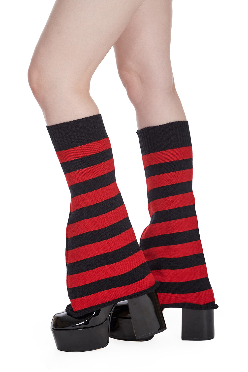 Banned Alternative STOKER STRIPED LEGWARMERS