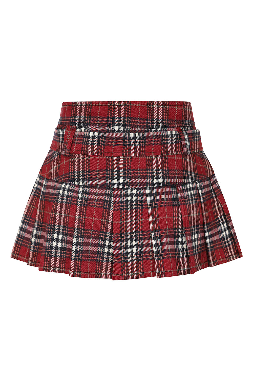 Banned Alternative Burgundy Just A Girl Mini Skirt