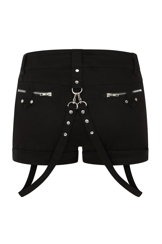 Banned Alternative Ondine Shorts with straps