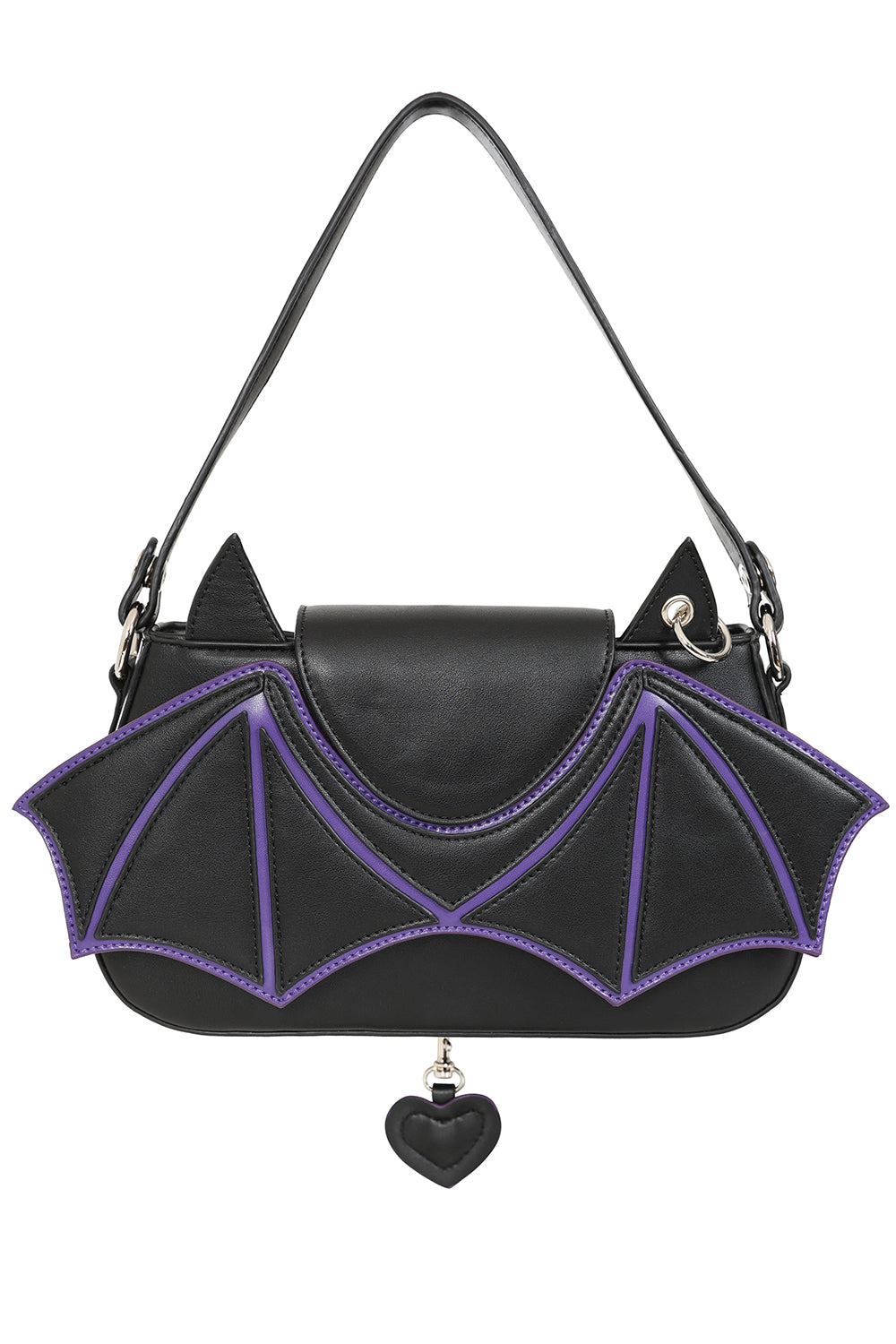 Banned Alternative Batwing Charm Handbag