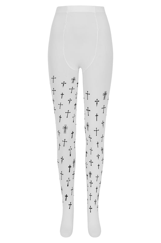 Banned Alternative White Reverie Tights