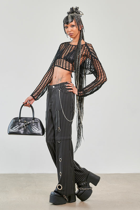 Banned Alternative Black Chain Reaction Trousers