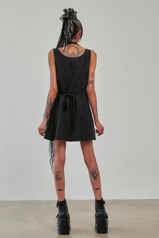 Banned Alternative Black No Rules Black Buckle Dress