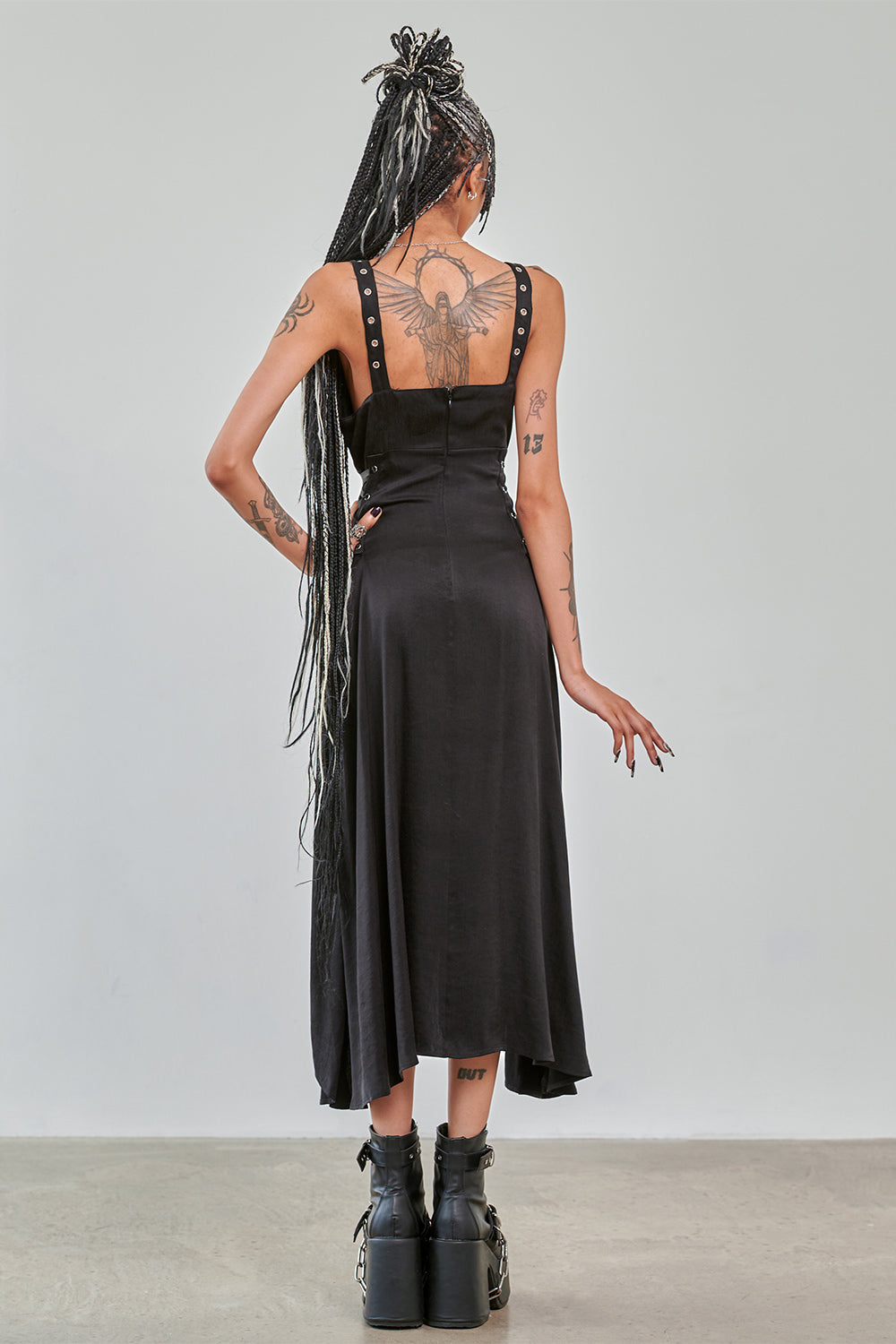 Banned Alternative Black Lunar Veil Dress
