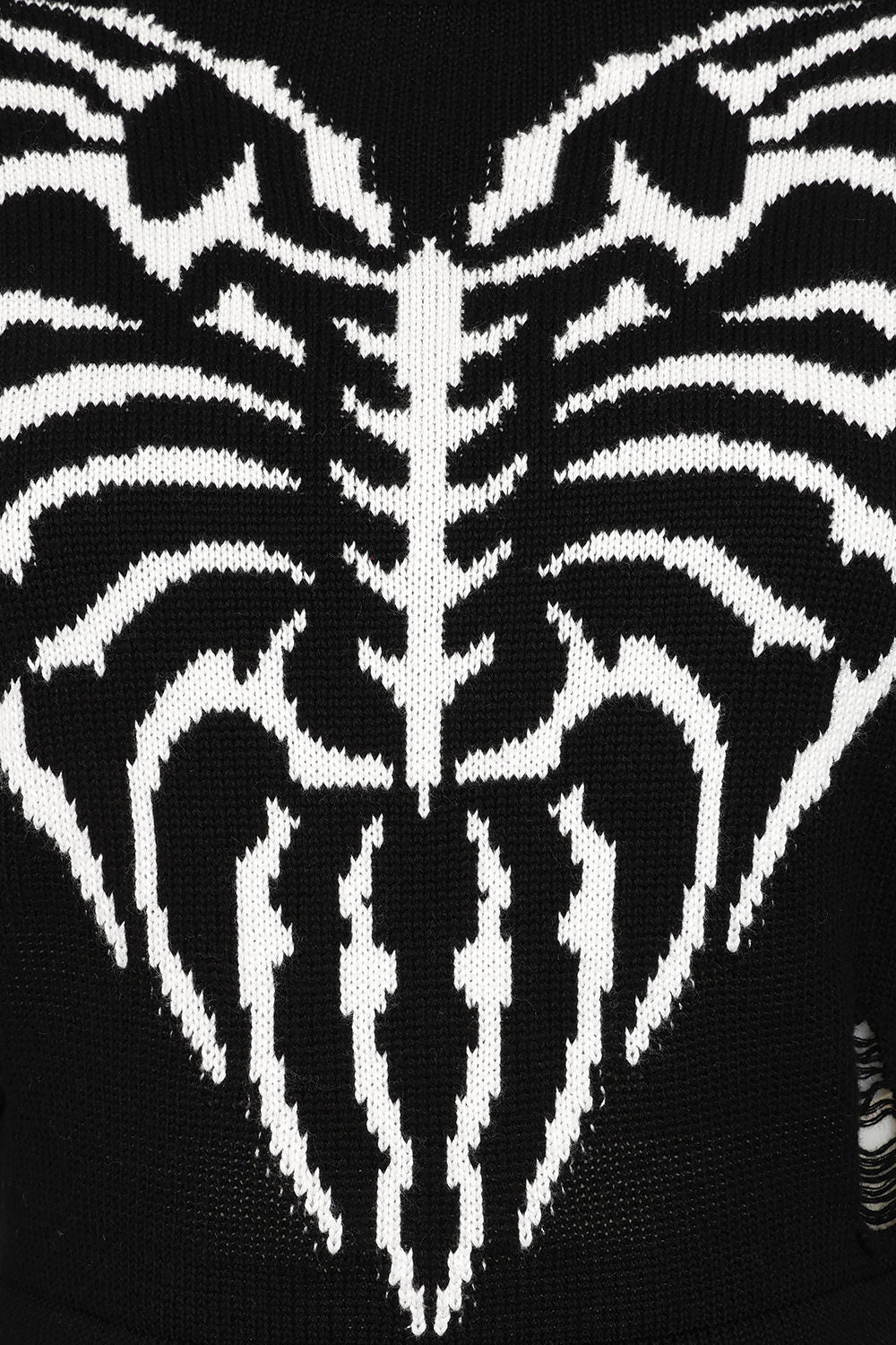 Banned Alternative Black Torn Affection Jumper