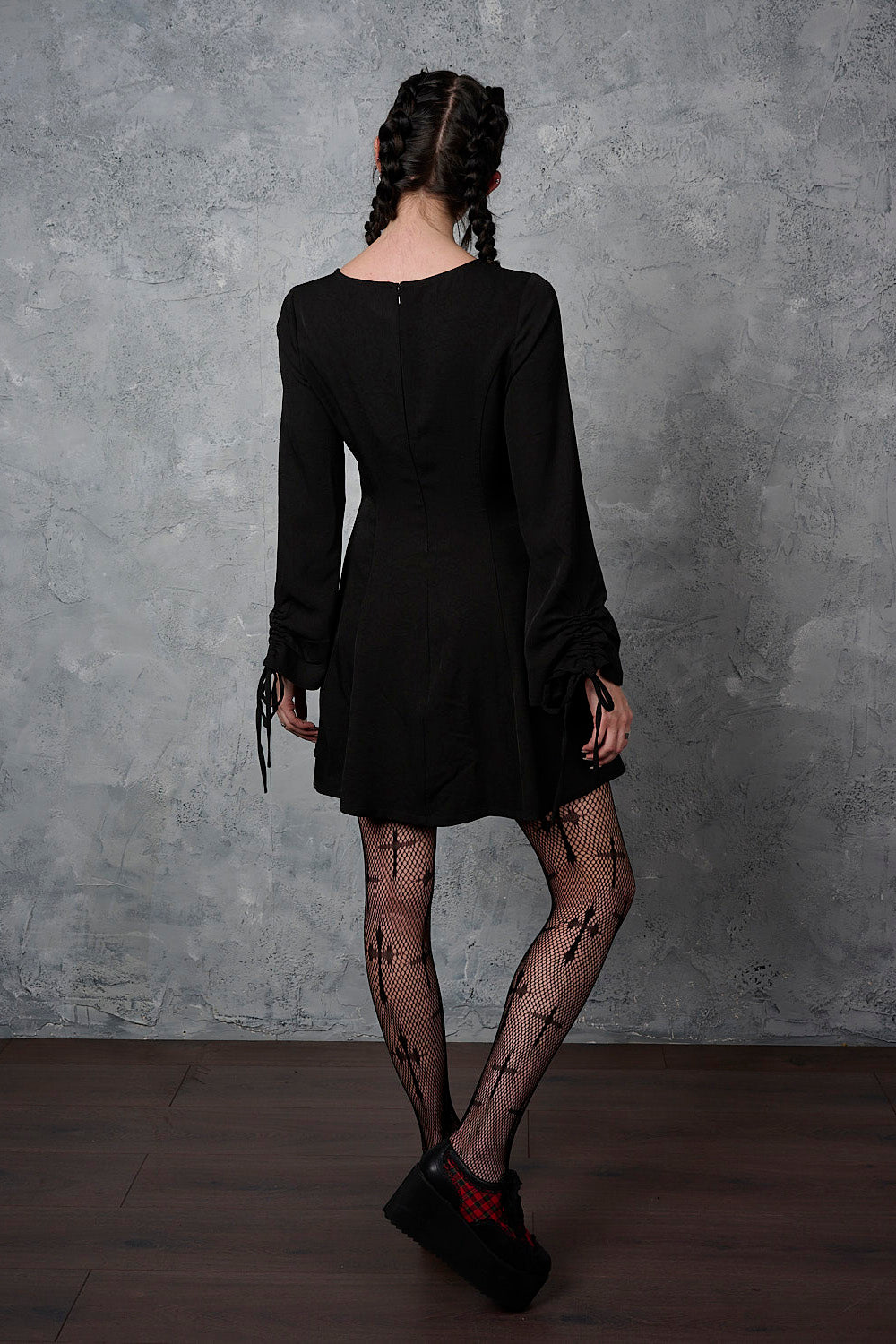 Banned Alternative Black Serpent Seam Dress