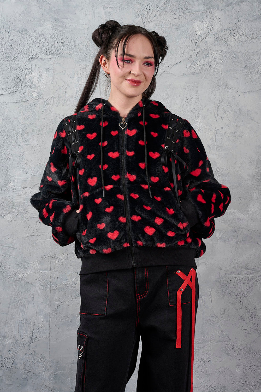 Banned Alternative Black/Red Meowgical Girl  Hoodie