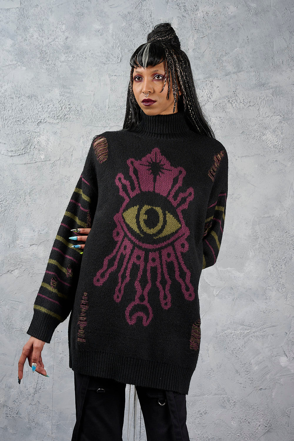 Banned Alternative Black Third Sight Jumper