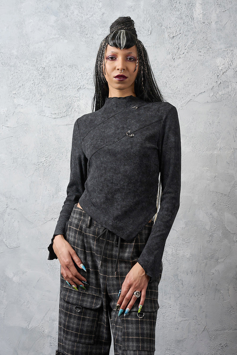 Banned Alternative Black Pierce Protocol Top
