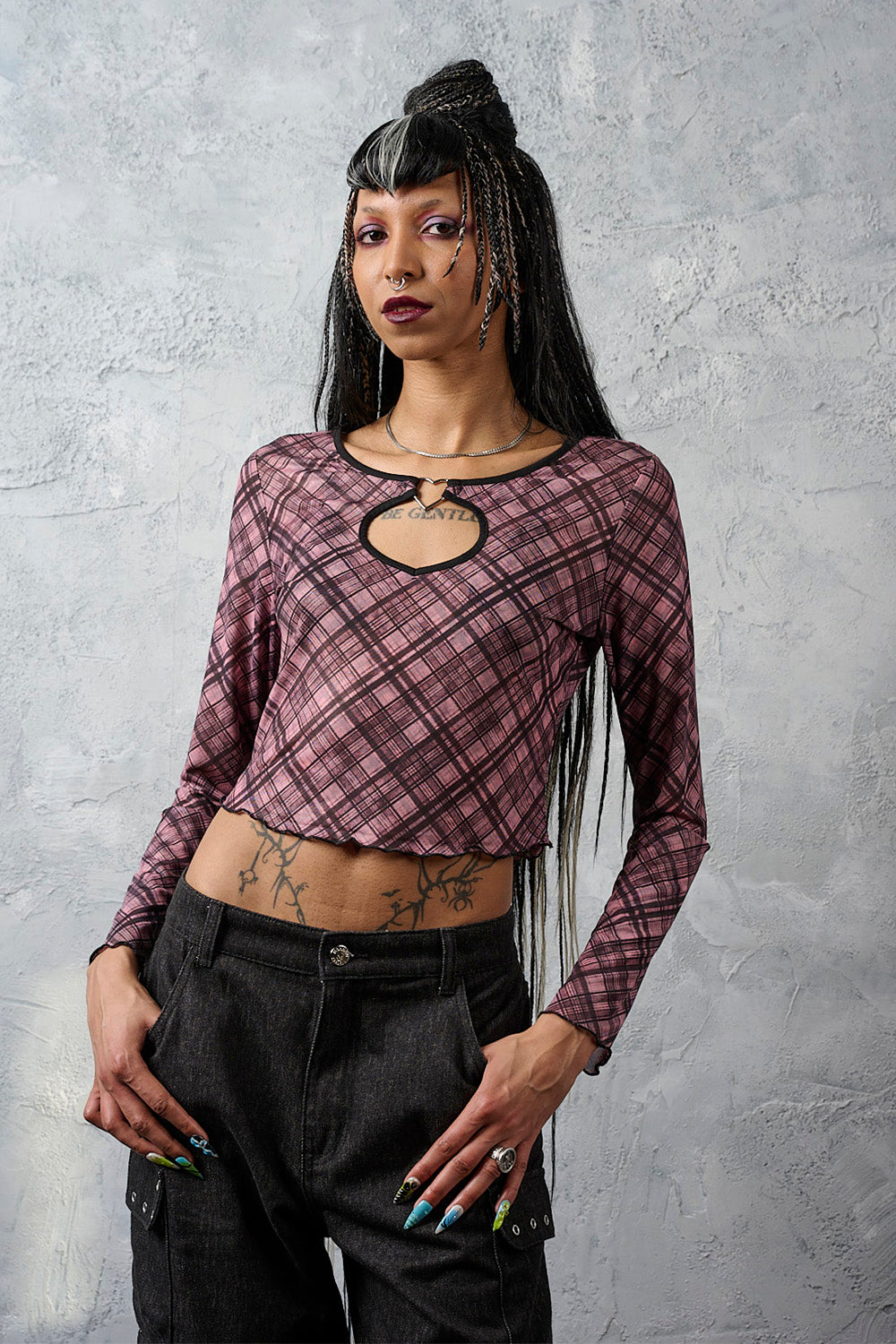 Banned Alternative Black/Pink Cupid Clash Top