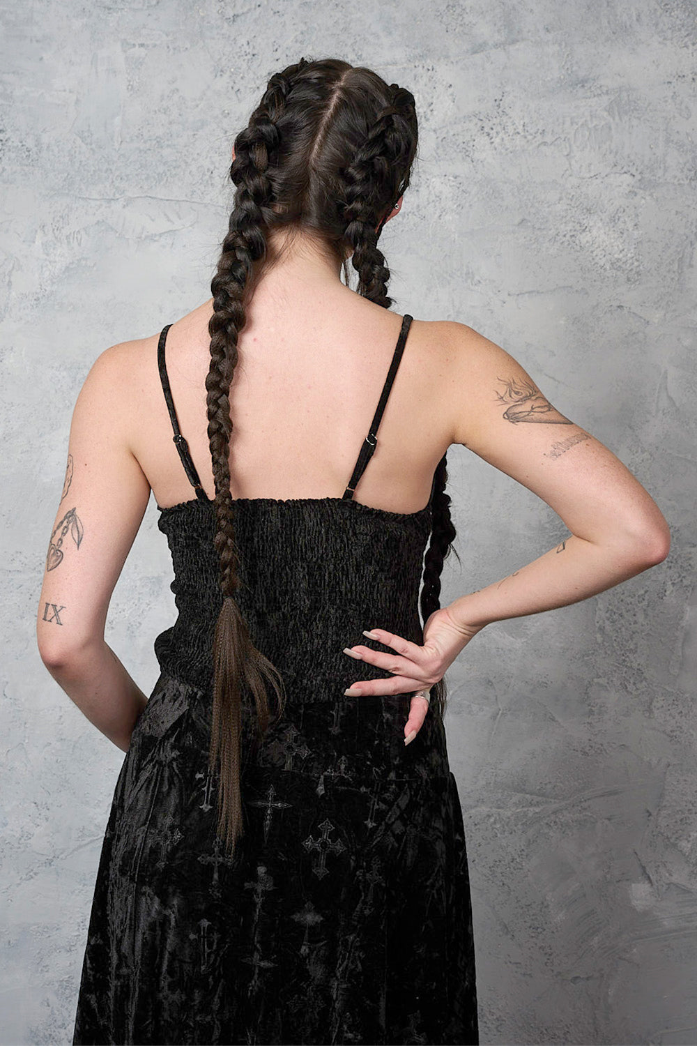 Banned Alternative Black Sanctum Velvet Top