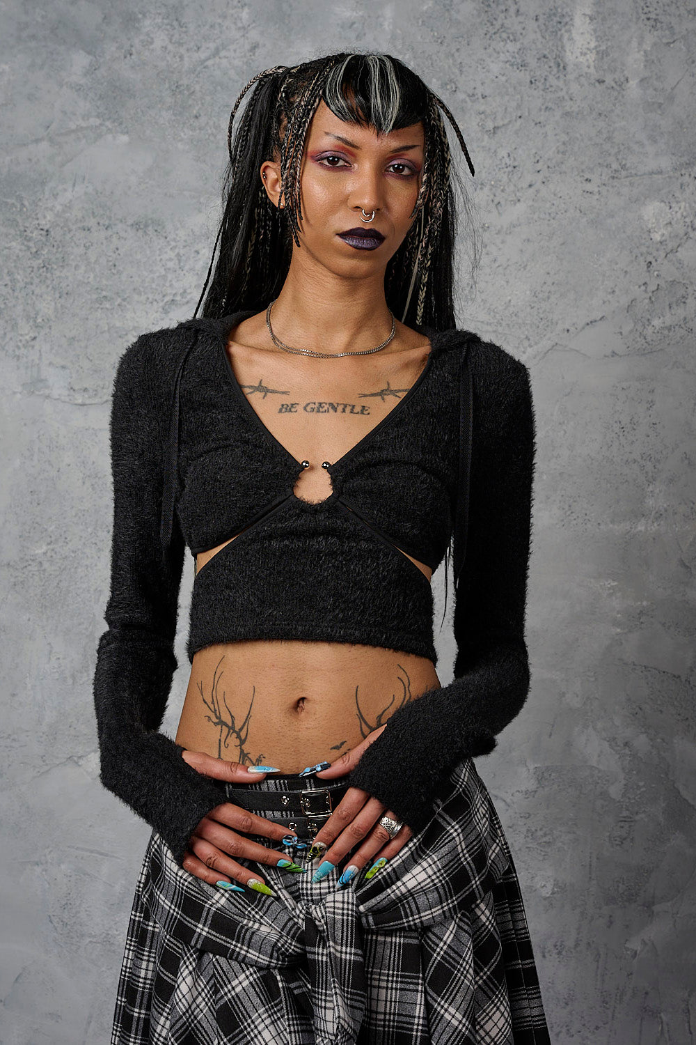 Banned Alternative Black Darkling Orbit Top