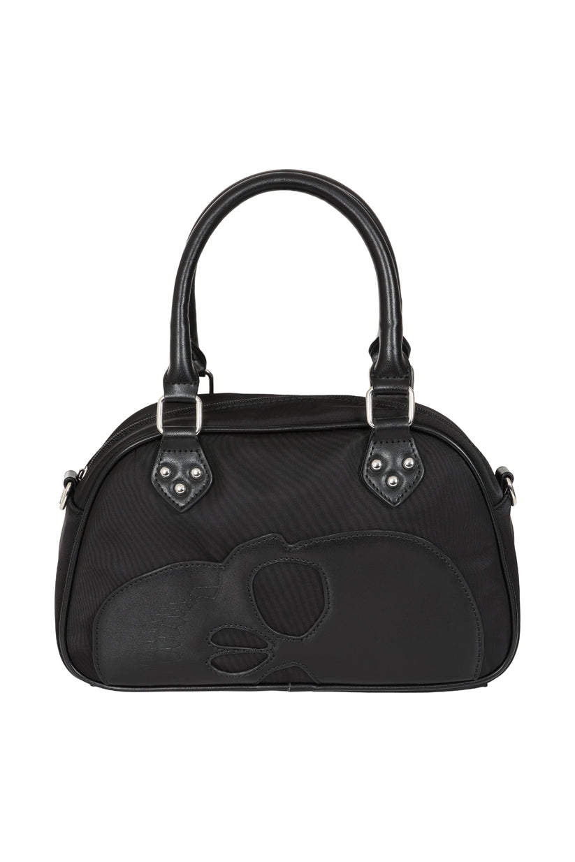 Banned Alternative Black Blackout Bowler Bag