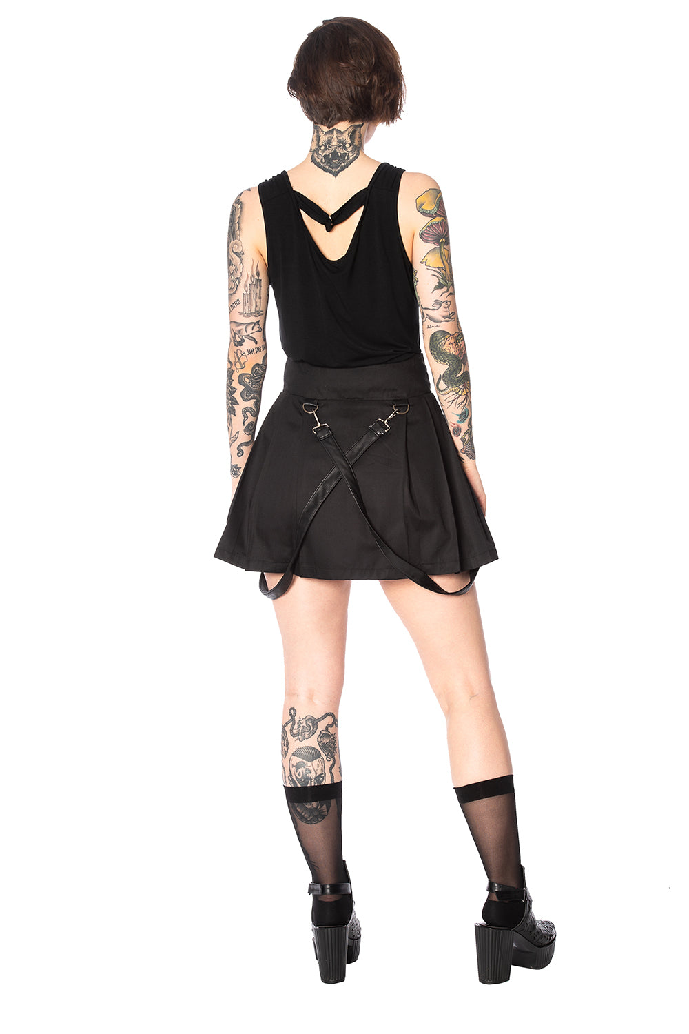 Banned Alternative BONDAGE STRAPS SKIRT