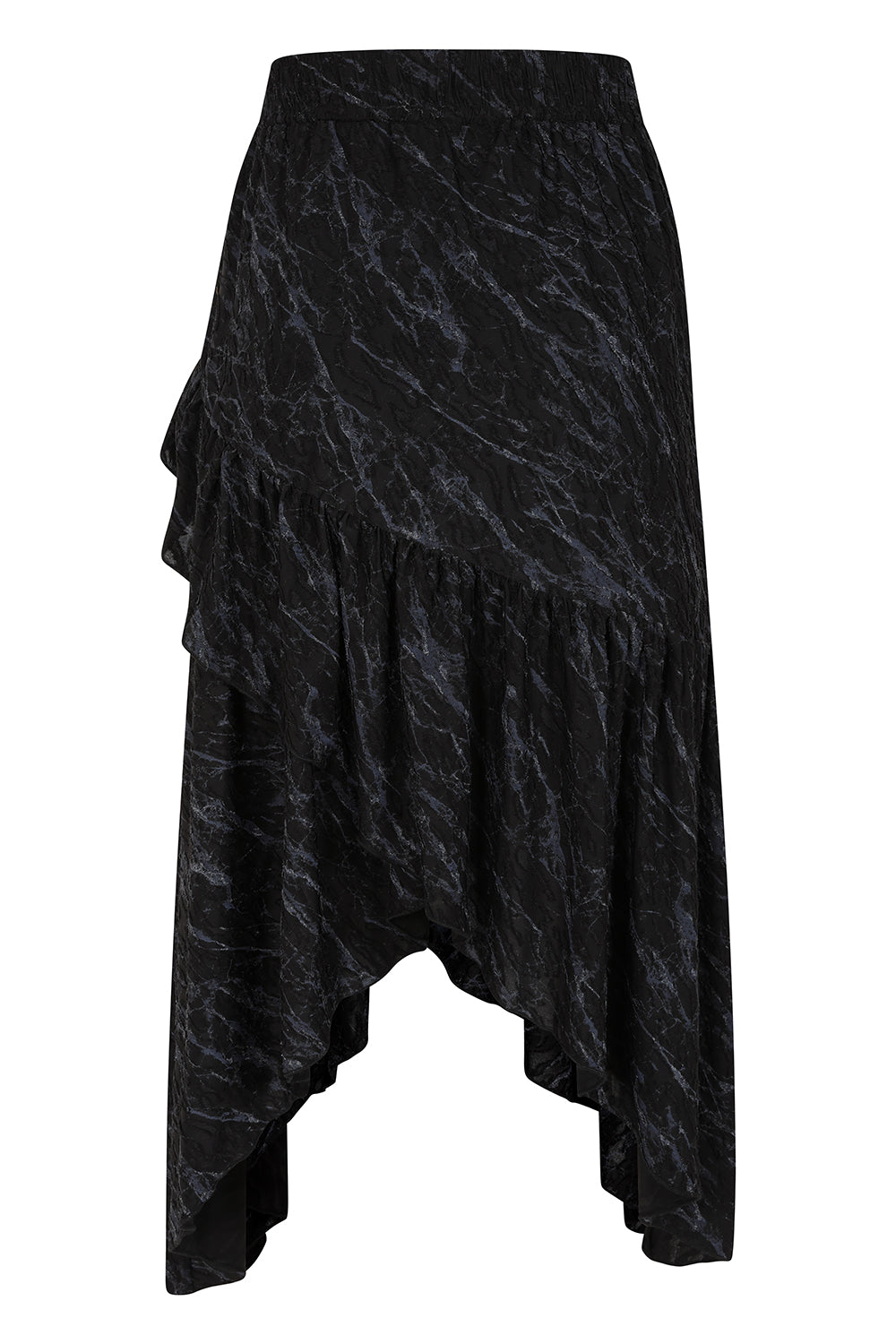 Banned Alternative Black Dark Angel Lace Up Skirt
