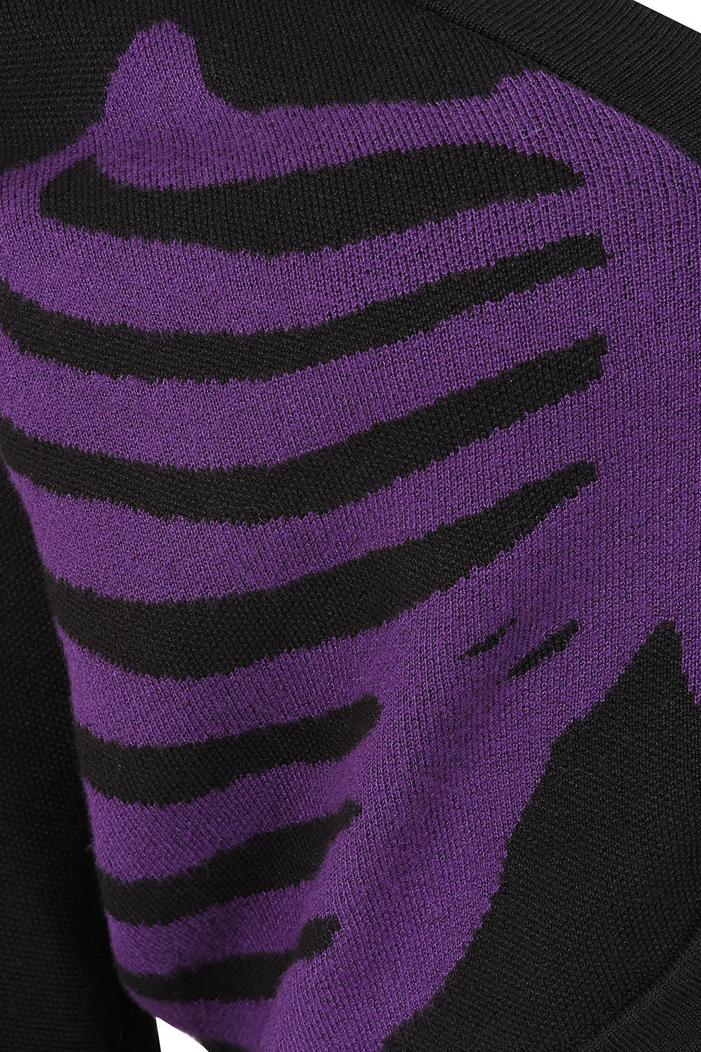 Banned Alternative Black/Purple Ligeia Knitted Cardigan