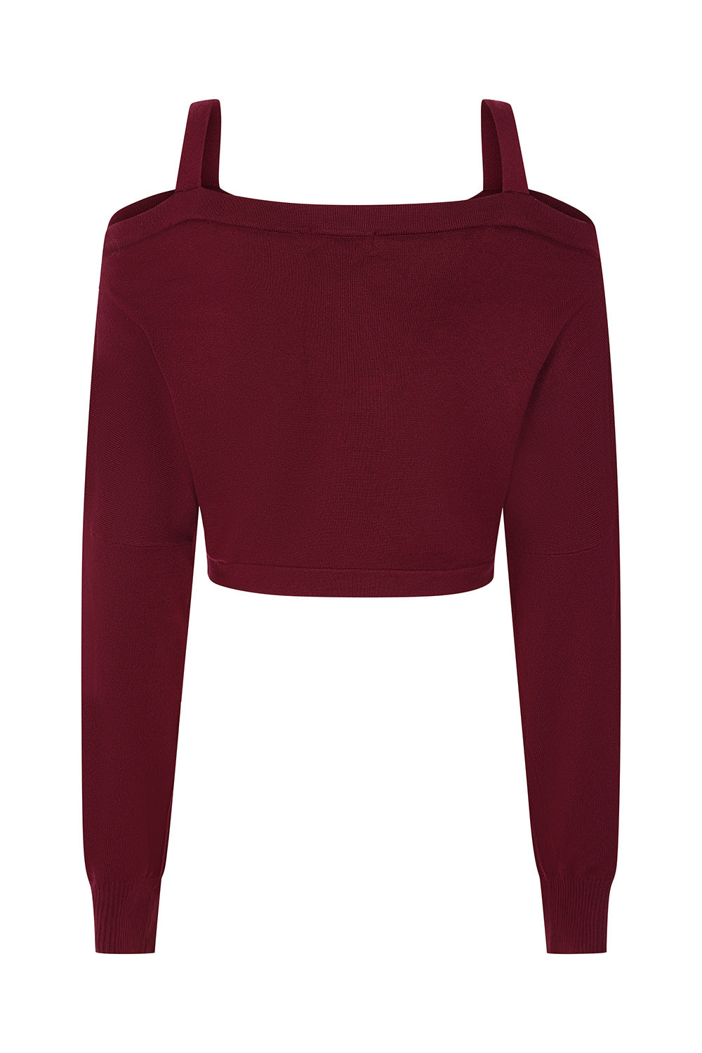 Banned Alternative Burgundy/Black Ligeia Knitted Cardigan