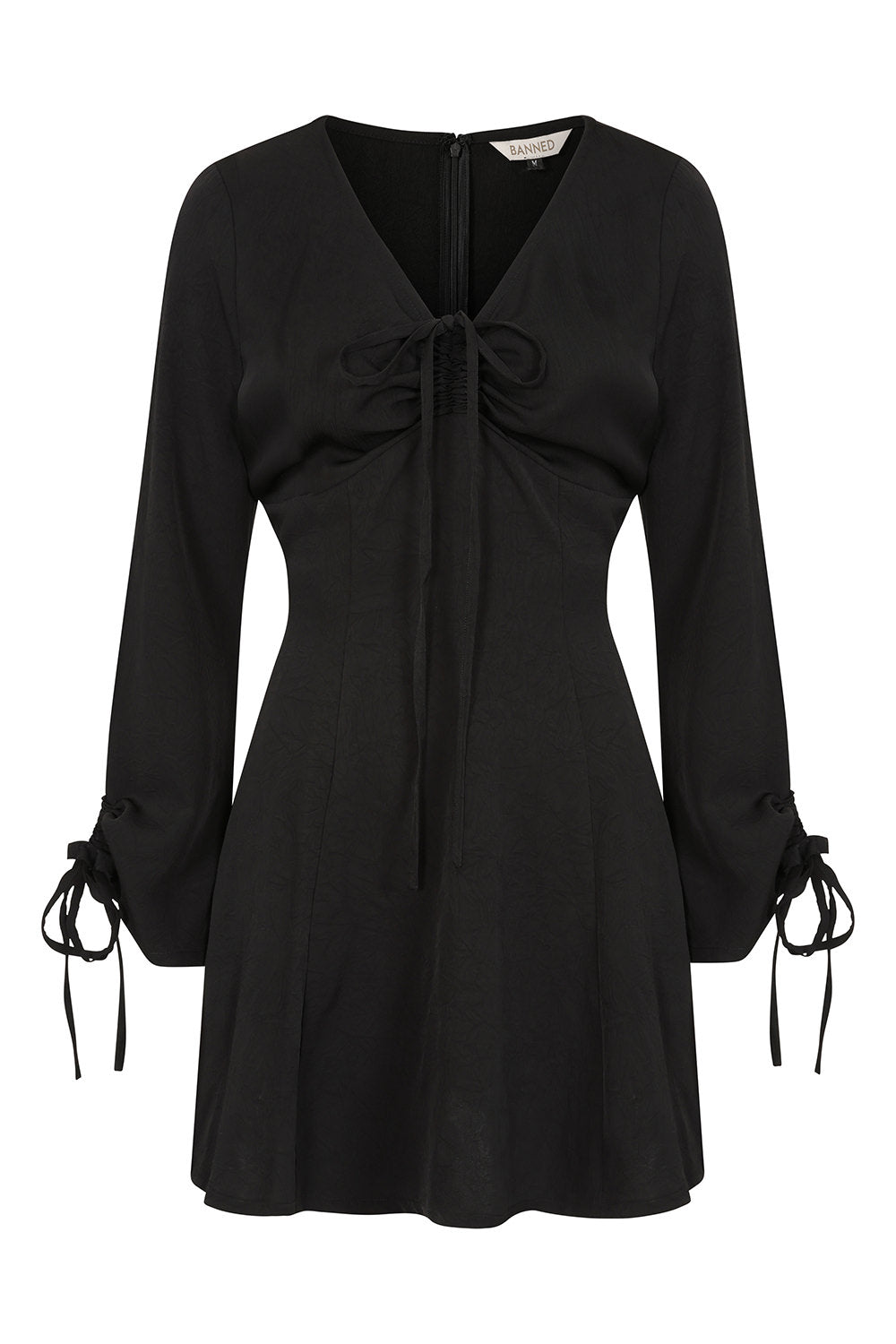 Banned Alternative Black Serpent Seam Dress