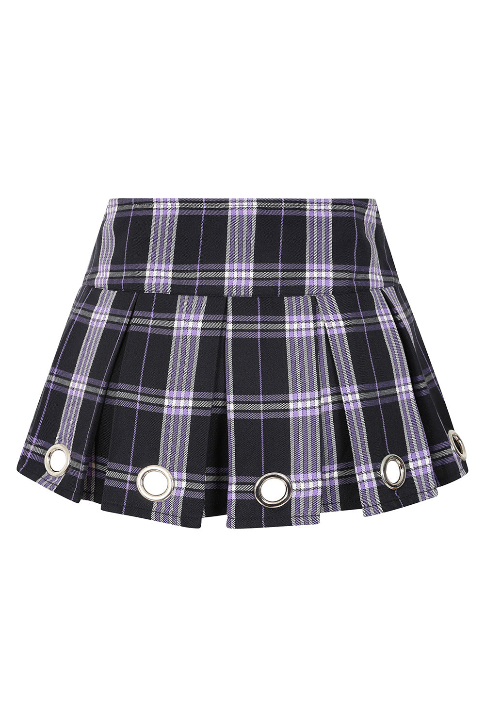Banned Alternative Black/Purple Phoenix Skirt