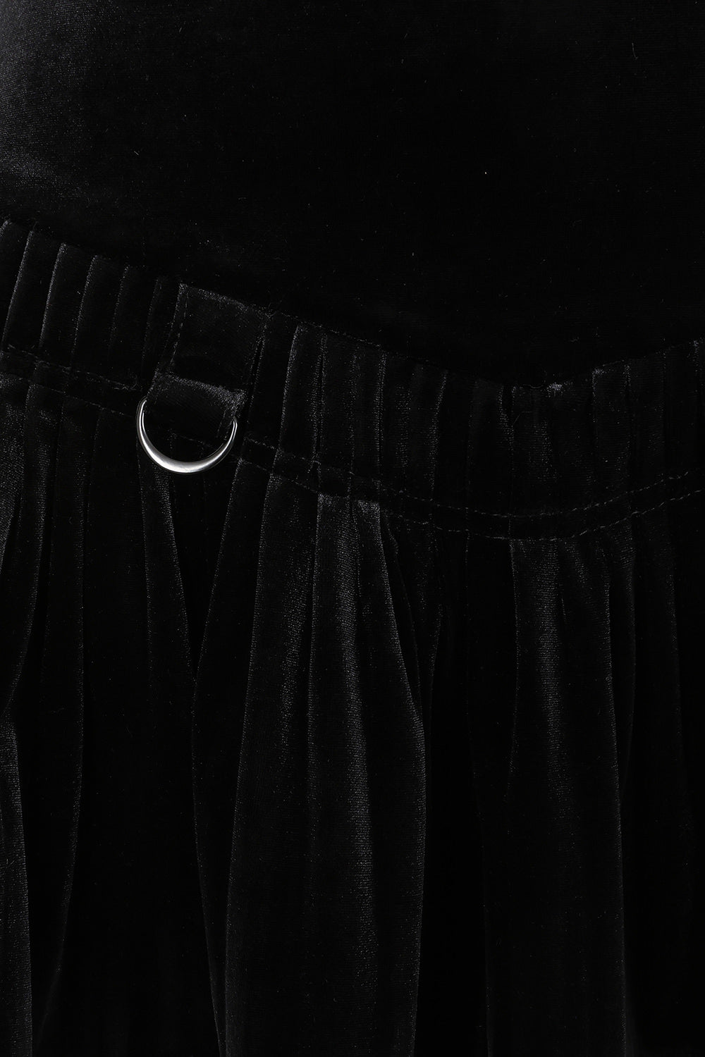 Banned Alternative Black Nightfall Velvet Skirt