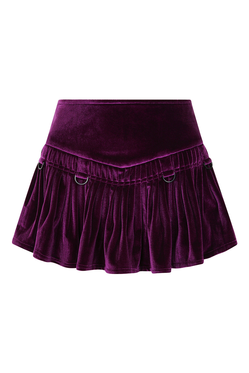 Banned Alternative Purple Nightfall Velvet Skirt