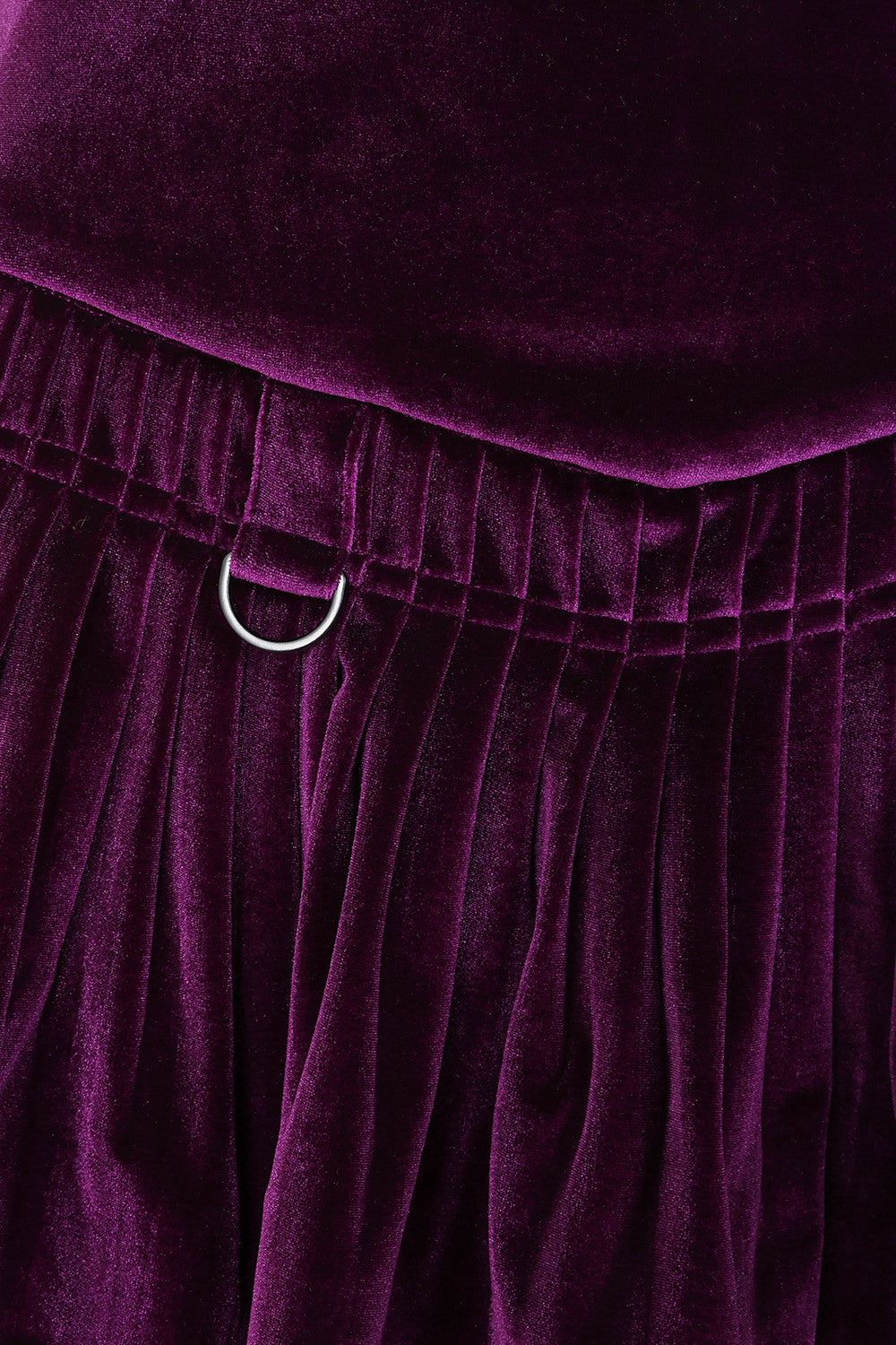 Banned Alternative Purple Nightfall Velvet Skirt