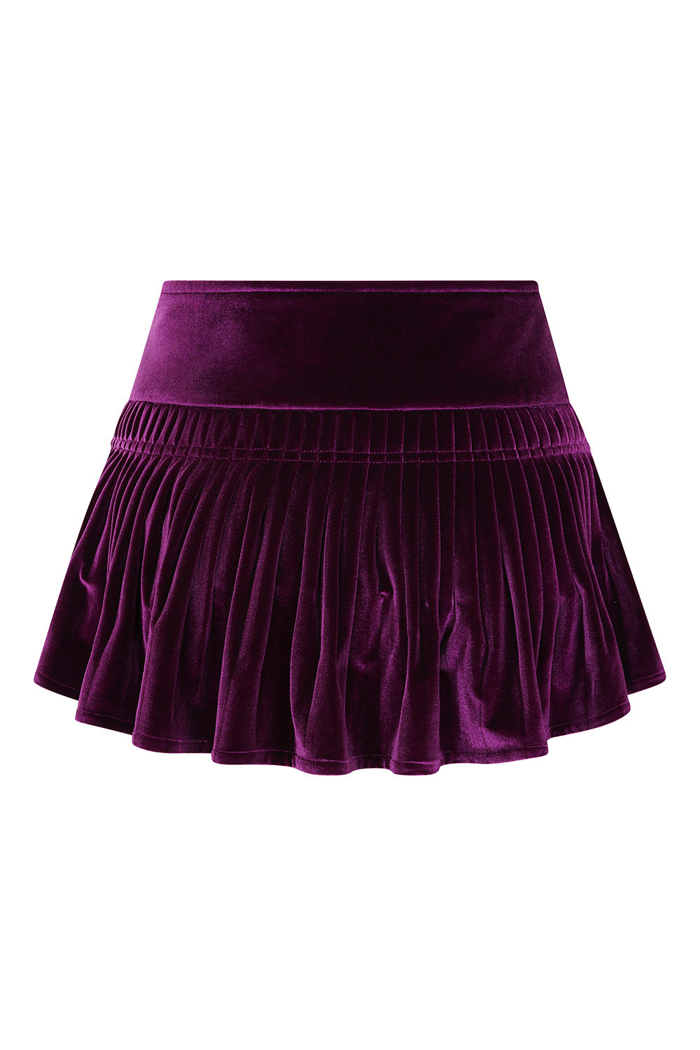 Banned Alternative Purple Nightfall Velvet Skirt
