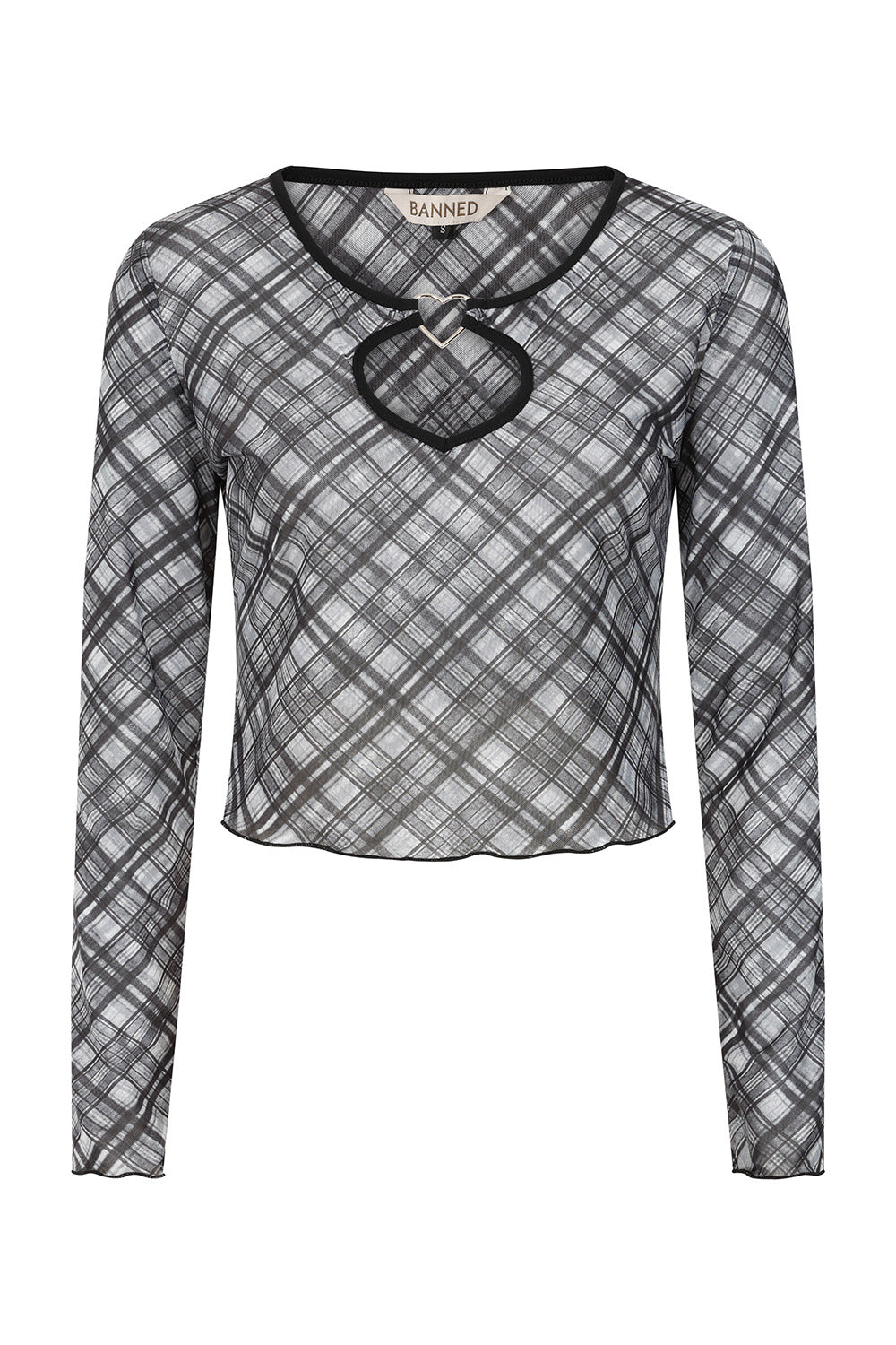 Banned Alternative Black/White Cupid Clash Top