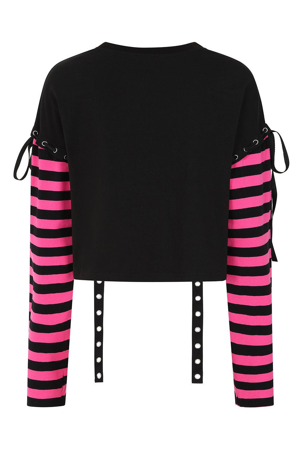 Banned Alternative Black/Pink My Heart Hacker Top