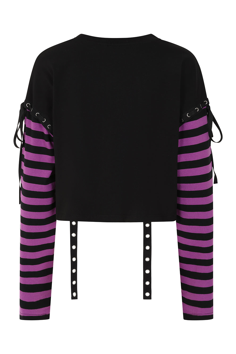 Banned Alternative Black/Purple My Heart Hacker Top