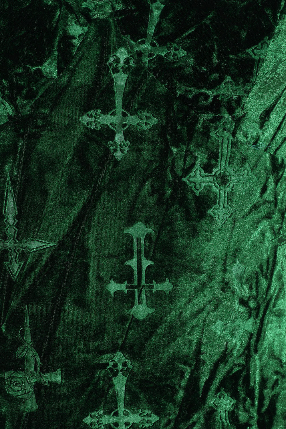 Banned Alternative Green Sanctum Velvet Top