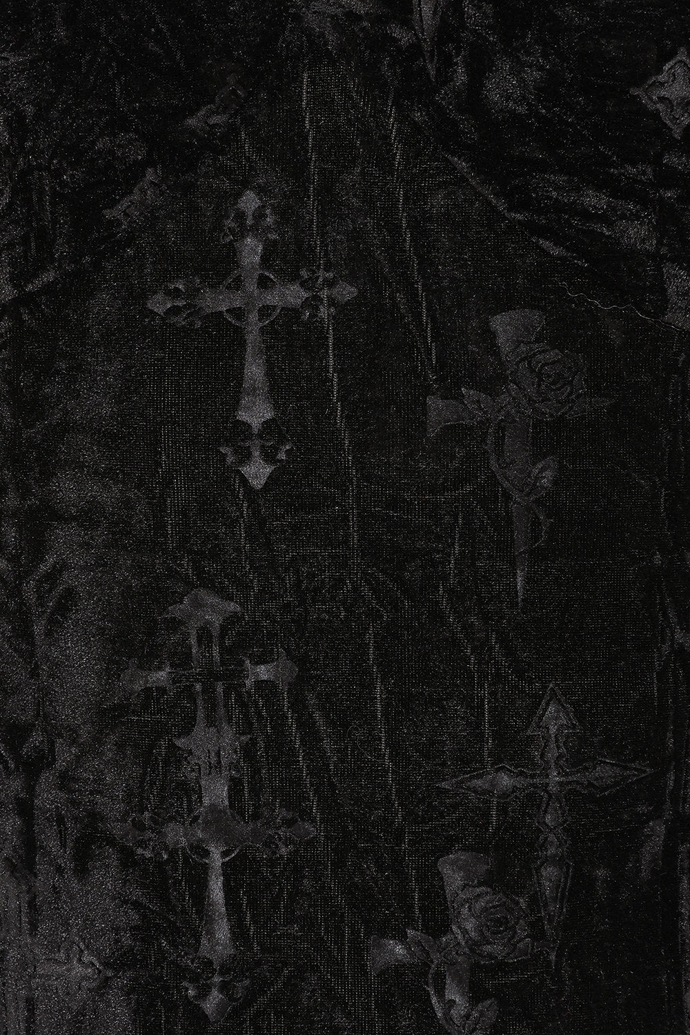 Banned Alternative Black Sanctum Velvet Top