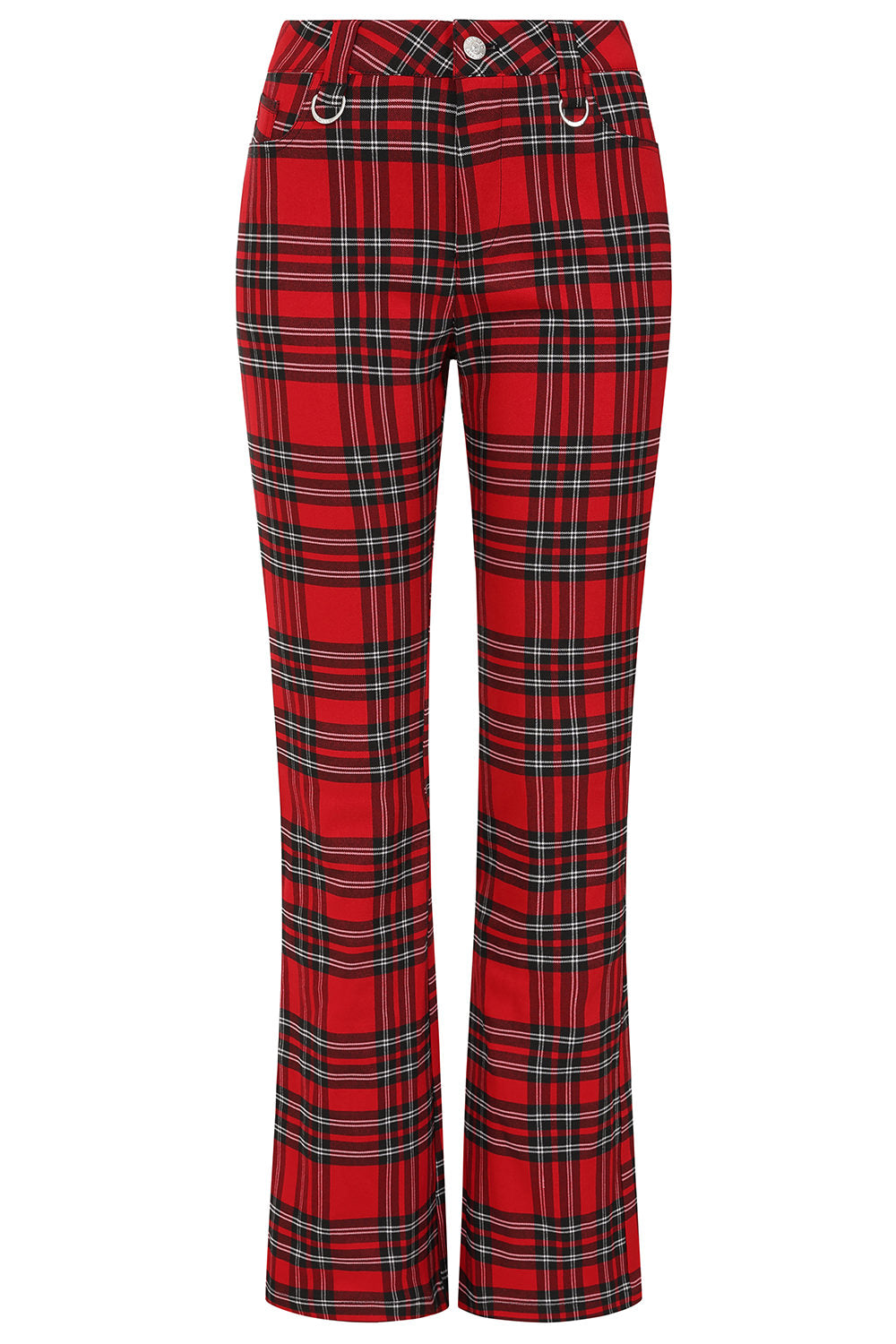 Banned Alternative Red Velarium Mid-rise Trousers