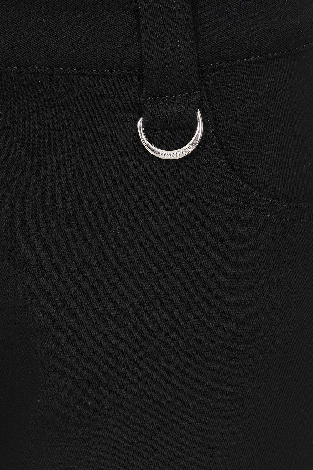 Banned Alternative Black Blackout Skinny Trousers