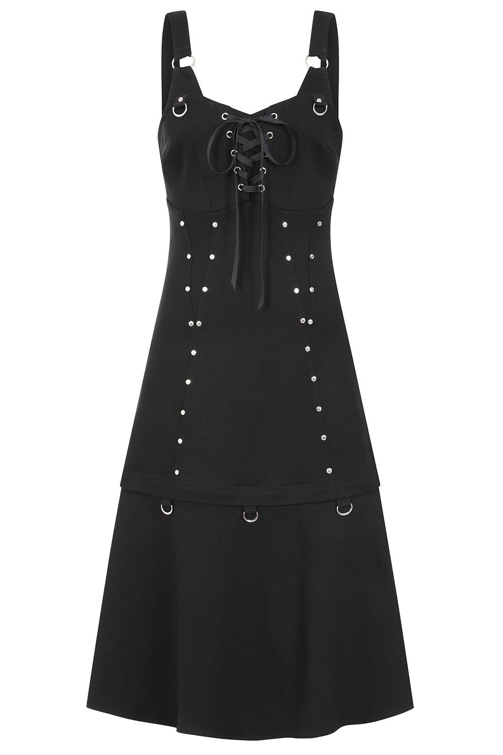 Banned Alternative Black Black Iron Bloom Dress