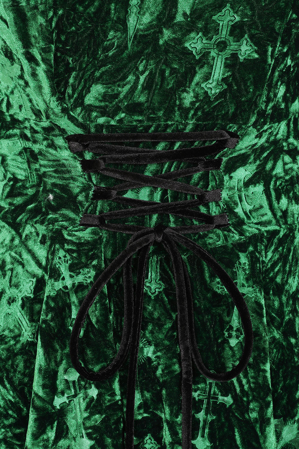 Banned Alternative Green Sanctum Velvet Dress