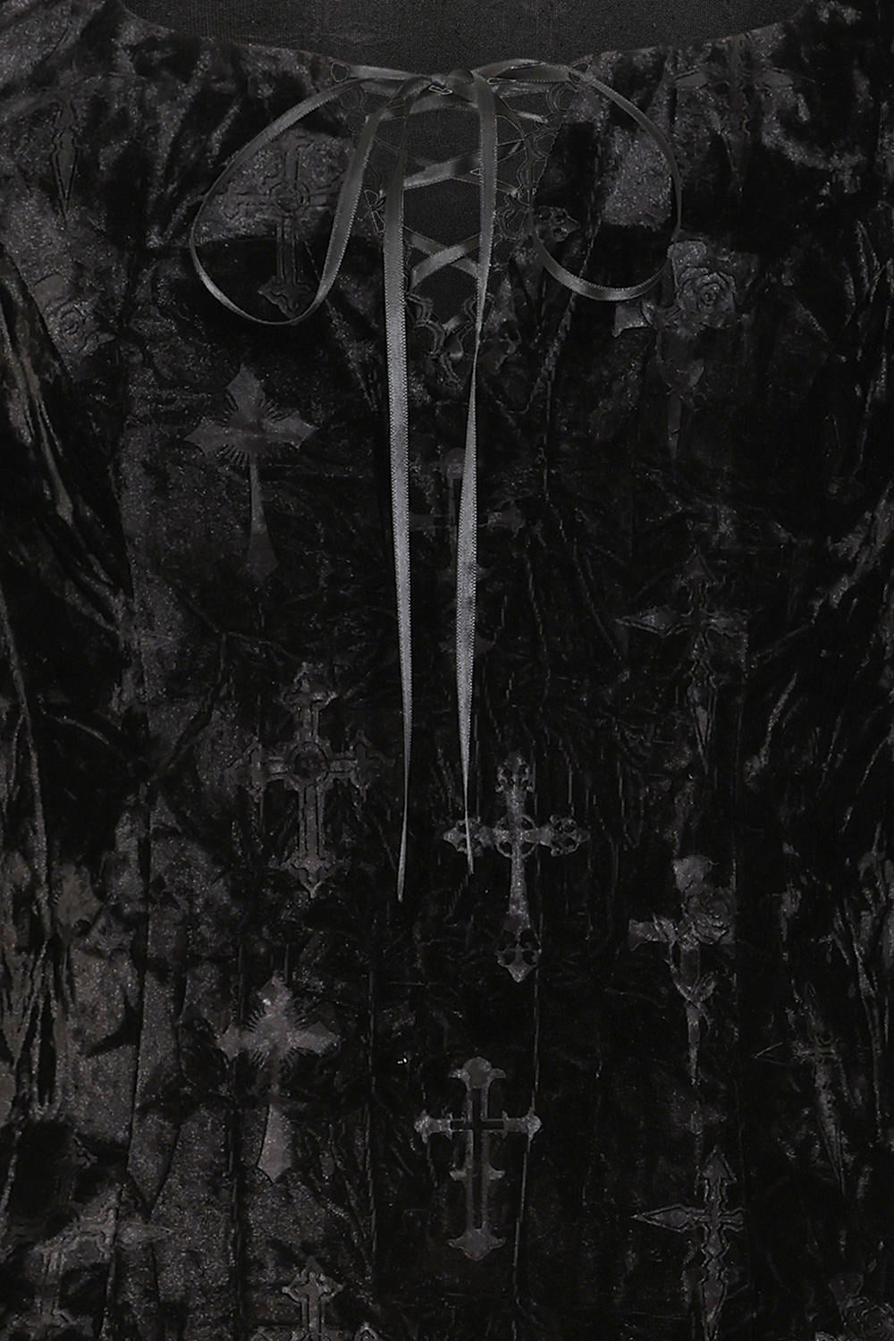 Banned Alternative Black Velarium Nocturne  Velvet Dress