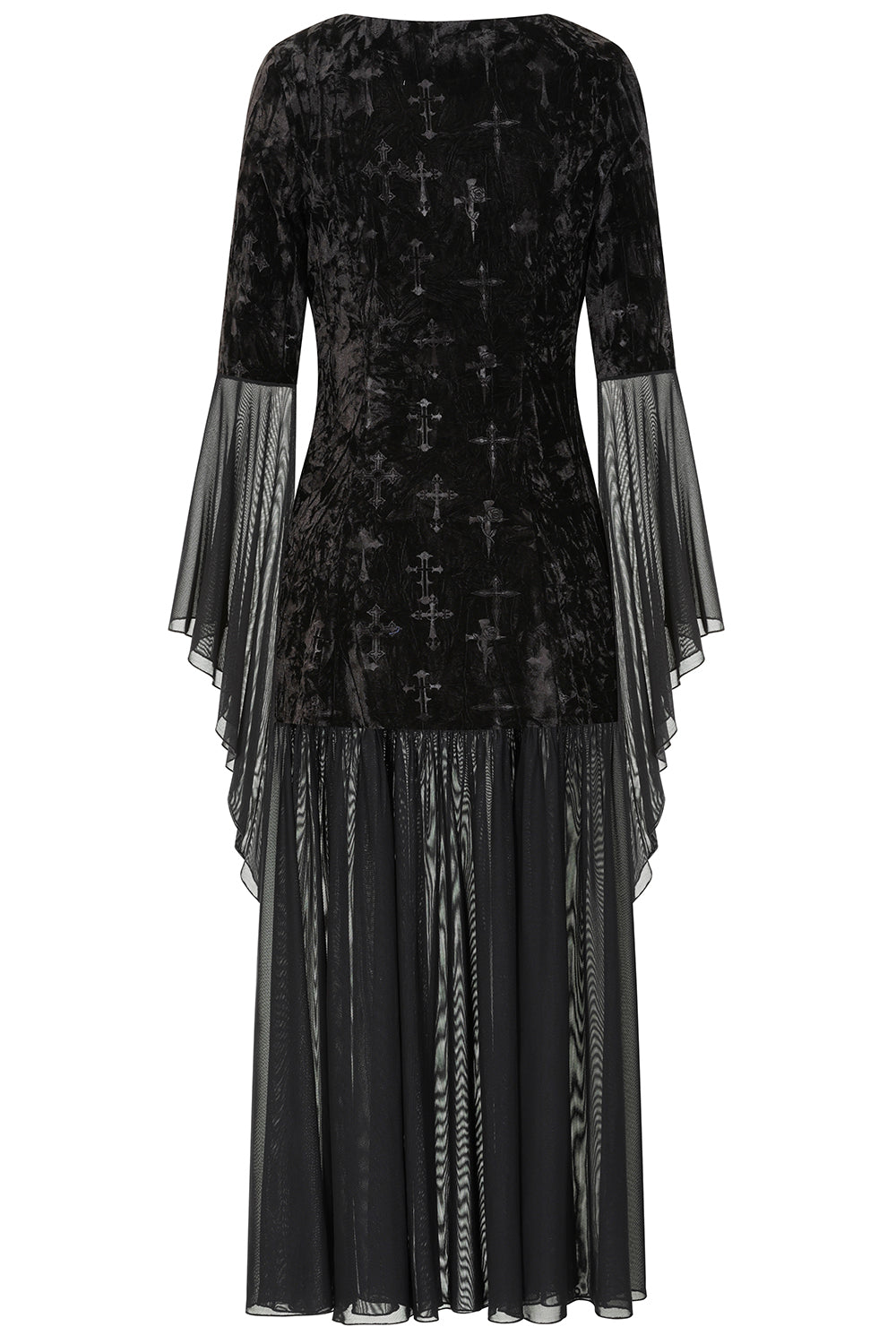 Banned Alternative Black Velarium Nocturne  Velvet Dress